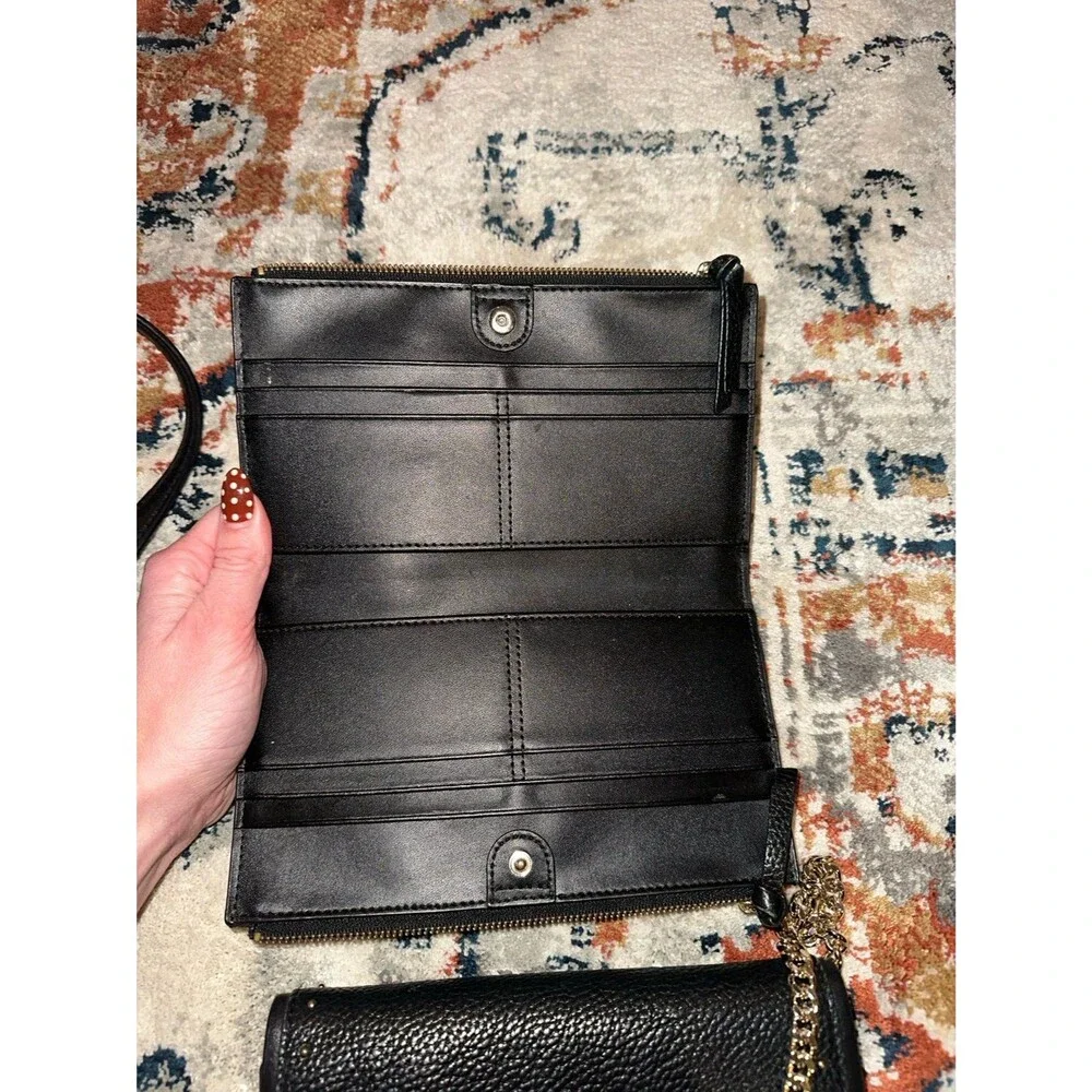 Kate Spade Malea West Street Black Leather Studded Wallet